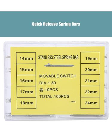Quick Release Spring Bar Bracelets Buckles Adapters Strap Link Pins Spring Bar Pins 1.5mm / 0.06in Spring Bar Tool for Watch - Buy Online on SooperMarket.com