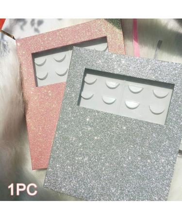 Glitter Paper Eyelash Storage Book - 16 Pairs Organizer & Display Case in Pink - Buy Online on SooperMarket.com