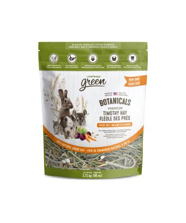 Living World Green Botanicals Premium Timothy Hay Veggie Mix 2.72 kg (96 oz)