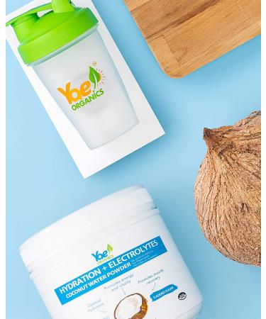 Organic Coconut Water Powder for Hydration and Energy - Unsweetened Electrolyte Supplement (14.12 oz) - Buy Online on SooperMarket.com