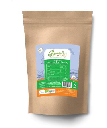 Organic Swaad 500g Chickpea Flour (Besan/Gram Flour) - Organic, Gluten-Free - Buy Online on SooperMarket.com