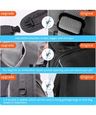 Adjustable Dog Sling Carrier for Small Dogs/Cats 5-10lbs - Hands-Free Puppy Front Pouch with Soothing Bottom Support - Soft Padded Shoulder Bag for Travel & Outdoor Activities - Buy Online on SooperMarket.com