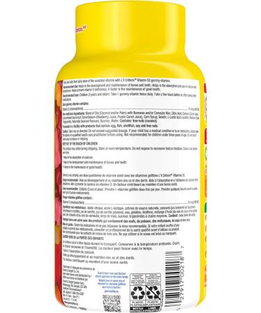 L'il Critters Kids Vitamin D3 Gummies 800 IU Vit D3 Daily Dose Supports Bone Health* Naturally Sourced Flavors 190 Count (3 Month Supply) Packaging may vary. 190 count (Pack of 1) - Buy Online on SooperMarket.com