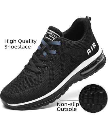 Lamincoa Women's Air Running Shoes - Lightweight Sneakers with Air Cushion for Walking and Tennis - Size 9, Black - Buy Online on SooperMarket.com