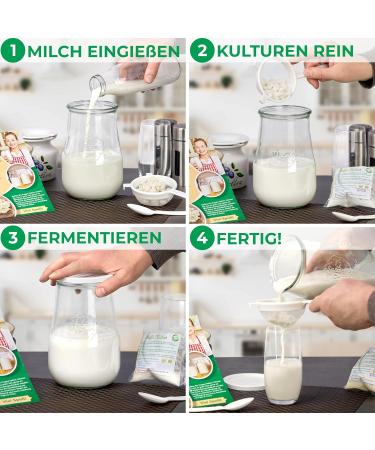 Curly Superfood Bio Kefirilz Set - 10g Organic Kefir Starter Cultures from Germany - Make Real Milk Kefir at Home - Buy Online on SooperMarket.com