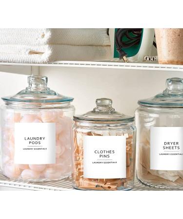 Dekluttr 144 Minimalist Laundry Labels for Linen & Laundry Room Organization - Buy Online on SooperMarket.com