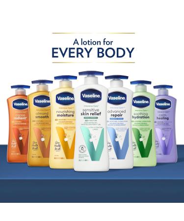 Vaseline Intensive Care Body Lotion Advanced Repair Unscented - Ultra-Hydrating Lipids for Extremely Dry Skin - 20.3 oz - International Shipping Available - Buy Online on SooperMarket.com