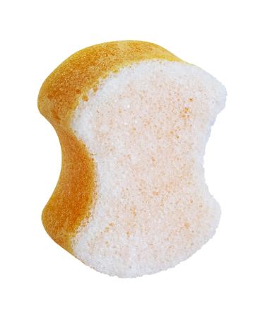 Spongeables Pedi-Scrub Foot Buffer, The Soap is in The Sponge, Contains Tea Tree Oil, Foot Exfoliating Sponge with Heel Buffer and Pedicure Oil, 20+ Washes, Papaya Scent, 2oz Sponge, 1 Count