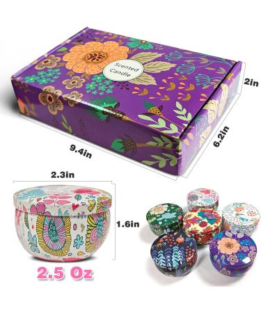 Fragrance Candles Gifts for Women - 6 Pack Aromatherapy Soy Wax Candles for Stress Relief | Mother's Day Thanksgiving & Christmas Gift Set - Buy Online on SooperMarket.com