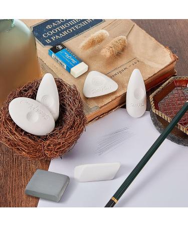 Zonon 12-Piece Drawing Art Eraser Set - Various Shapes for Artists, Painting, Sketching - White Kneaded Erasers for Precision Erasing - Buy Online on SooperMarket.com