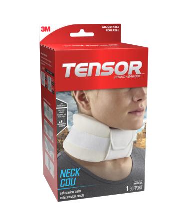 Tensor Neck Cervical Collar 209651-C White Adjustable 1 Per Pack 1 count