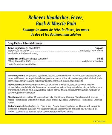 Advil Tablets (50 Count) 200 mg ibuprofen Temporary Pain Reliever / Fever Reducer 50 Count (Pack of 1) - Buy Online on SooperMarket.com