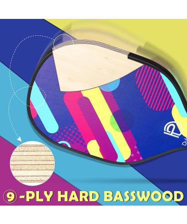 DULCE DOM Pickleball Paddles Set - USAPA Approved, Fiberglass Surface Racket with Balls & Bag, Ideal Training Equipment for Men & Women - Buy Online on SooperMarket.com
