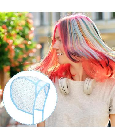 Hair Highlighting Cap Set - 3 Sets with Crochet Hooks Brushes Gloves & Shawl for Salon-Quality Highlights (Blue) - International Shipping Available - Buy Online on SooperMarket.com