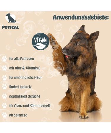 Petical Oatmeal Dog Shampoo - 100% Vegan pH-Neutral Aloe Vera & Vitamin E for All Fur Types | Anti-Itching & Odor Care - Buy Online on SooperMarket.com