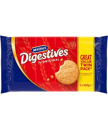 McVitie's Original Digestive Biscuit Twin Pack (2 x 360g) - Buy Online on SooperMarket.com