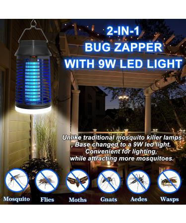 Buy Wueaoa Electric Insect Destroyer with Remote Control | 15W 4200V UV Mosquito & Fly Trap | Outdoor Insect Catcher & LED Light - Buy Online on SooperMarket.com