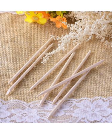 RYFAB 200 Packs Wood Sticks Double Sided Nail Art Multifunctional Cuticle Pusher Remover Manicure Pedicure Tool - Buy Online on SooperMarket.com