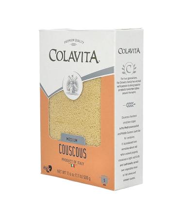 Colavita Medium Couscous 1.1 lb Box - 12 Count Pack of 1 | Authentic Mediterranean Pasta - Buy Online on SooperMarket.com