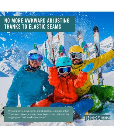 Women's Thermal Long Johns Set | Sleeve Shirt & Pants Base Layer | White XL | for Ski & Extreme Cold - Buy Online on SooperMarket.com