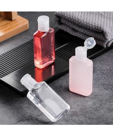 50 Pack Clear 30ml Travel Bottles - Refillable Flip-Top Containers for Camping & Business Trips - Buy Online on SooperMarket.com