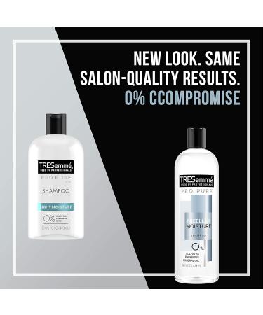 TRESemm Pro Pure Daily Moisture Shampoo 16 oz - Pack of 4 | Paraben & Dye Free | Micellar Moisture Formula - Buy Online on SooperMarket.com