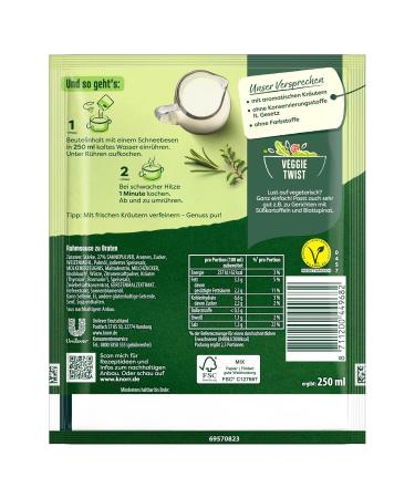 KNORR Gourmet Cream Sauce for Roasts - Delicious Light Brown Sauce (23x 250ml) | No Flavor Enhancers | International Shipping Available - Buy Online on SooperMarket.com