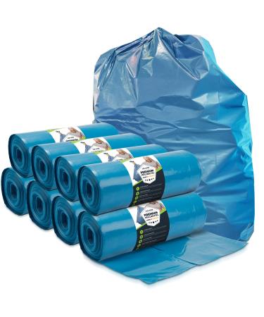 Garbage bags 120l blue - 200 pieces - extremely tearproof - waste bags - waste bag xxl - type 100 extra - garbage bag 120 l - 70 - 700x1100 mm - LDPE - Large garbage bag - 120 liters - Super waste bags 120 liters of blue - 200 garbage bags