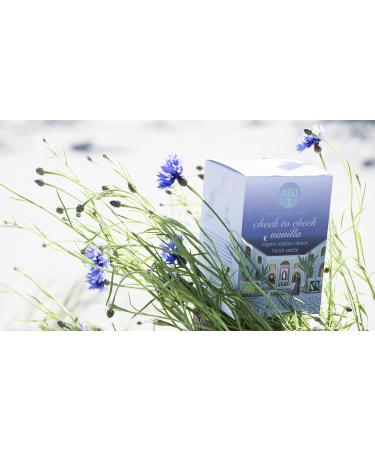 Just T Cheek to Cheek Vanilla Organic Rooibos Tea Bags (20 pcs) | French Vanilla Infused | Biodegradable Pyramid Bags | High-Grown Leaf Tea - Buy Online on SooperMarket.com