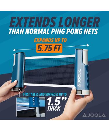 JOOLA Retractable Ping Pong Net - Portable Table Tennis Net for Any Table - Buy Online on SooperMarket.com
