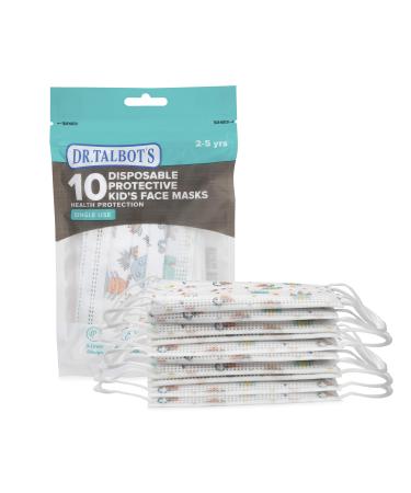 Dr. Talbot's Disposable Kid's Face Mask for Personal Health Boy 2-5 Years Prints May Vary 10 Count