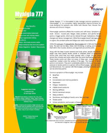Relieve Fibromyalgia with Myalgia 777 - 60 Capsules - Buy Online on SooperMarket.com