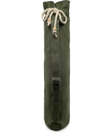 Jaegvida Army Green Yoga Mat Storage Bag with Adjustable Strap and Pocket - Buy Online on SooperMarket.com