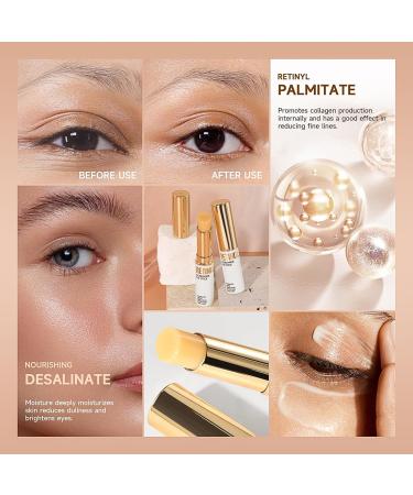 Retinol Eye Stick Retinol Eye Cream for Dark Circles and Puffy Eyes Anti Wrinkle Eye Cream Anti Aging Under Eye Cream for Women/Men Eye Balm Stick Smoothens Wrinkles Fade Fine Lines - Buy Online on SooperMarket.com