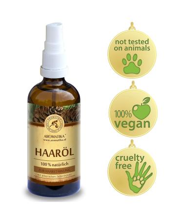 Pure & Natural Hair Oil 100ml - Jojoba Cedar Eucalyptus & Orange Oils for Dry & Brittle Hair - Treatment for Shine Smoothness & Split Ends - Buy Online on SooperMarket.com