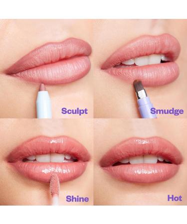 Kosas Hotliner Retractable Lip Liner Pencil - Hydrating Long-Lasting Creamy Texture with Brush & Sharpener - Infinite Warm Pinky Brown - Perfect for Plumping Lips - Buy Online on SooperMarket.com