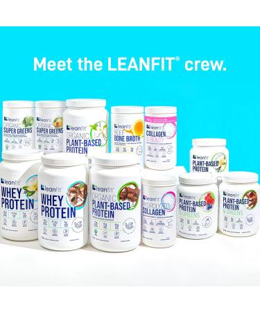 LEANFIT WHEY PROTEIN Natural Vanilla - Pack of 2 (two) 100% Whey Protein Powder 25g Protein Per Serving Grass-Fed Gluten-Free BCAAs Amino Acid - 26 Servings 832g Tub - Buy Online on SooperMarket.com