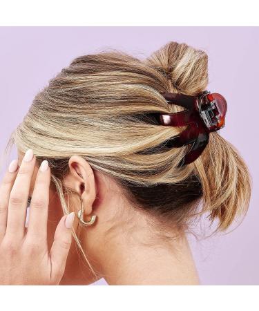 Gimme Beauty Strong ClickFit Claw Clip in Brown for All Hair Types - Trendy Hair Accessory for All Genders - Firm Hold, No-Slip Design - 1 pc - Buy Online on SooperMarket.com