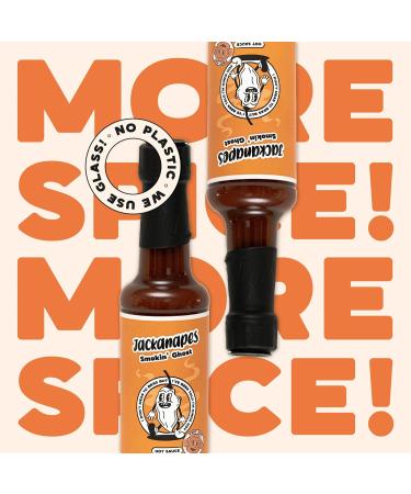 Smokin Ghost Hot Sauce by Jackanapes 150ml - Very Hot Vegan Barbecue Chilli Sauce Made with Ghost Peppers - Made in the UK - Buy Online on SooperMarket.com