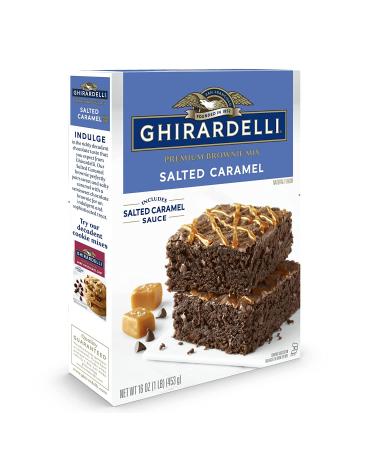Ghirardelli Salted Caramel Brownie Mix 16oz - Pack of 12 | Premium Quality - Buy Online on SooperMarket.com