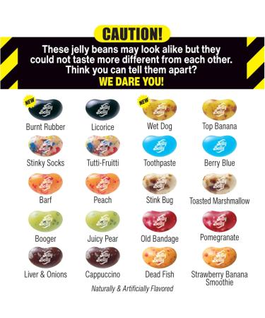 Jelly Belly Bean Boozled Jelly Beans Gift Bag 7th Edition (54g) Refill Bag for Games with 20 Wild Flavors Includes Fun Flavor Combos - Kosher Candy Holidays & Christmas Candy - Vegan Candy Dairy Free Snacks Gluten Free Stocking Stuffers for Teens - Buy Online on SooperMarket.com