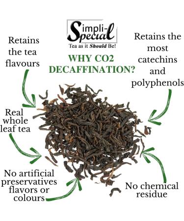 Earl Grey Decaffeinated Black Loose Leaf Tea by Simpli-Special for Hot or Iced Tea (100g in Resealable Pouch) - Buy Online on SooperMarket.com