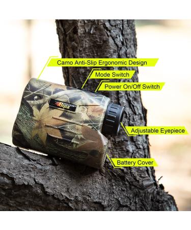 BIJIA Hunting Rangefinder- 6X 650/1200 Yards Multifunction Laser Rangefinder for Hunting, Shooting, Golf, Camping - Slope Correction, Flag-Locking, Vibration, Speed, Angle Scan - 650 Yards - Buy Online on SooperMarket.com