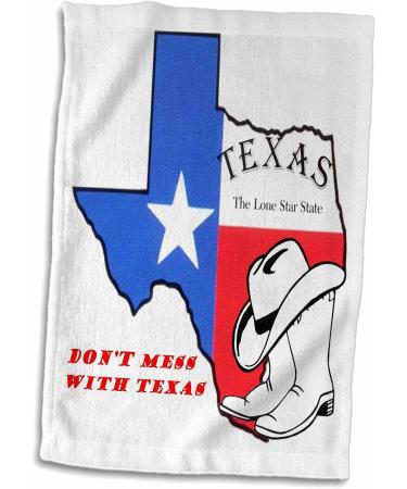 3D Rose Texas Towel - Don't Mess with Texas - 15 x 22 - Buy Online on SooperMarket.com