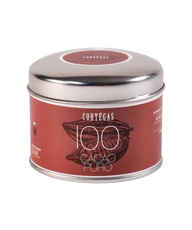 Cortegas Cacao Puro - 100% cocoa powder for high-quality drinking chocolate without sugar (70g) Dark chocolate 70g