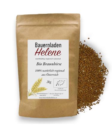Organic brown millet - natural superfood for a healthy diet whole grains 100% from Austria (1Kg)