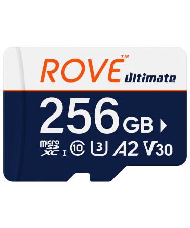 ROVE Ultimate Micro SD Card microSDXC 256GB Memory Card with USB 3.2 Type C Card Reader 170MB/s C10, U3, V30, 4K, A2 for Dash Cam, Android Smart Phones, Tablets, Games