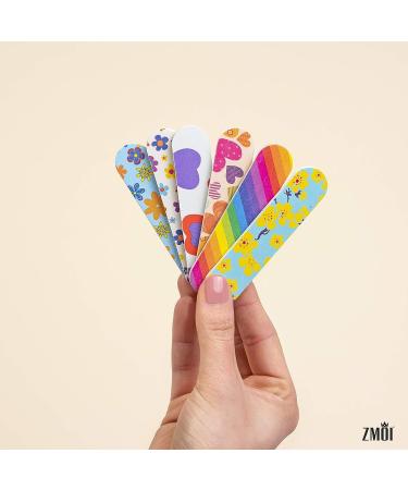 ZMOI Colorful Girly Mini Emery Board Nail Files - 12 Count - Buy Online on SooperMarket.com