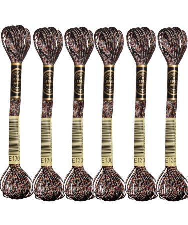 Embroidery Floss Metallic Embroidery Thread Gemstones -E130(6-Pack) E130-6pcs