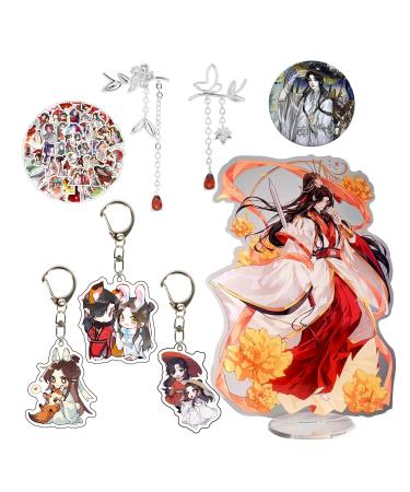 Zaky Heaven Official's Blessing - Tian Guan Ci Fu Cosplay Ohrrings Xie Lian displays from acrylic hua cheng keychain brosche character sticker set 16 pcs